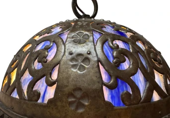 Vienna Secession Art Nouveau Chandelier Austria, 1900s